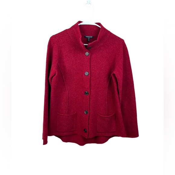 Eileen Fisher 100% Wool Sweater Size Petite Medium - Picture 1 of 11